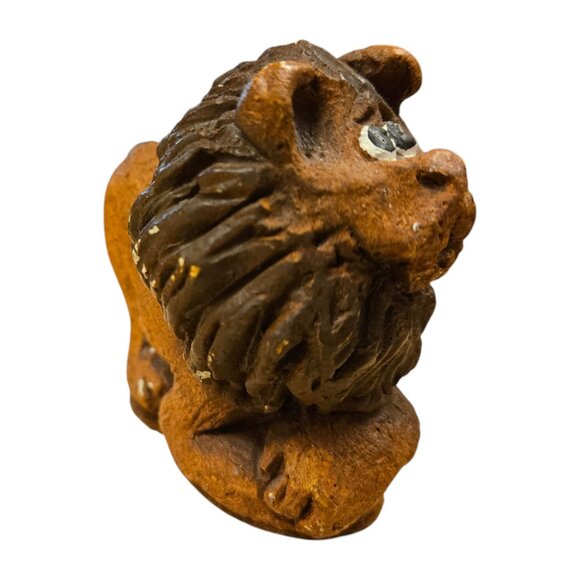 Vintage Lion Figurine AS IS 3 inch Zoo Wildlife Animal Figure - Picture 4 of 16